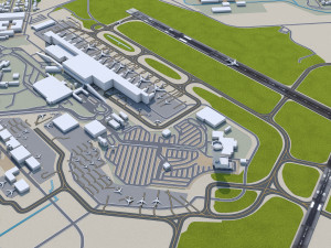 Adelaide Airport 10km Modelo 3D
