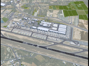 Alicante - Elche Airport 10km Modelo 3D