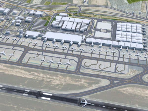 Alicante - Elche Airport 10km 3D Model