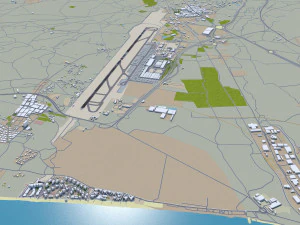 Alicante - Elche Airport 10km 3D Model