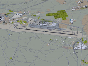 Alicante - Elche Airport 10km Modelo 3D