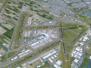 Amsterdam Airport 20km 3D Model