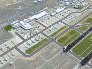 Antalya Airport 15km 3D Model