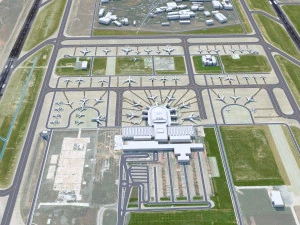 Antalya Airport 15km 3D Model