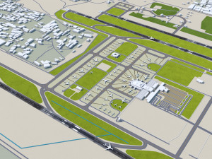 Antalya Airport 15km Modèle 3D