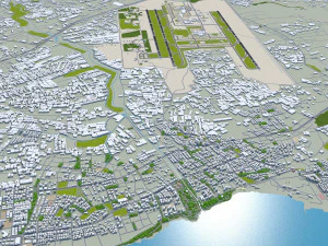 Antalya Airport 15km 3D Model