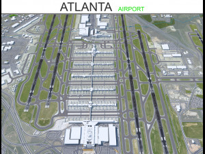 Atlanta Airport 12km 3D Model