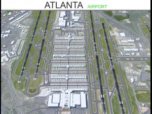 Aeropuerto de Atlanta 12 km Modelo 3D