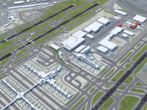 Atlanta Airport 12km 3D Модель