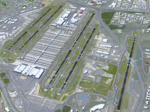 Atlanta Airport 12km 3D Модель