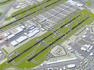 Atlanta Airport 12km 3D Модель