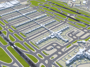 Atlanta Airport 12km 3D Модель