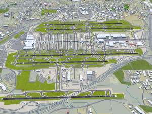 Atlanta Airport 12km 3D Модель