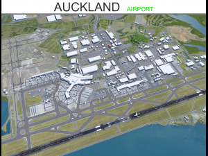 Auckland Airport 10km 3D Model