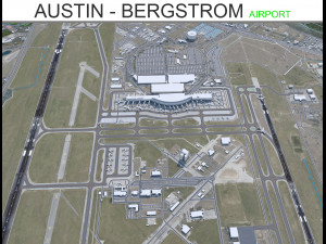 Austin - Bergstrom Airport 8km 3D Model