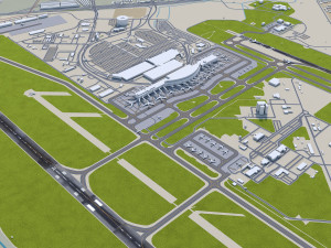 Austin - Bergstrom Airport 8km Model 3D