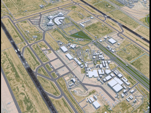 Baghdad Airport 15km Modello 3D