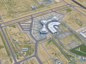 Baghdad Airport 15km 3D Model