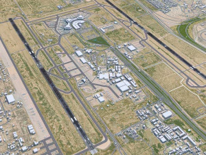 Baghdad Airport 15km 3D Model