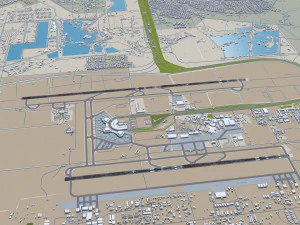 Baghdad Airport 15km 3D Model