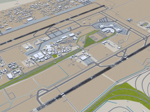 Baghdad Airport 15km Modello 3D