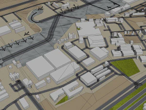 Baghdad Airport 15km 3D Model