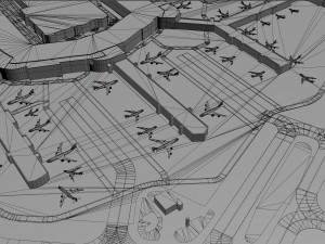 Baltimore Washington International Thurgood Marshall Airport 10km 3D Модель