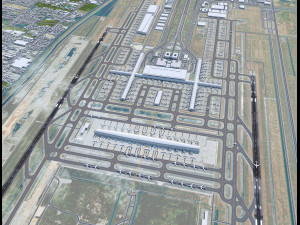 Bangkok Suvarnabhumi Airport 12km 3D मॉडल