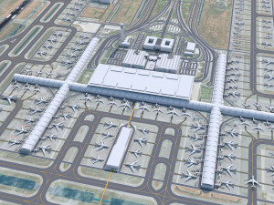 Bangkok Suvarnabhumi Airport 12km 3D मॉडल