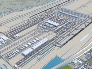 Bangkok Suvarnabhumi Airport 12km 3D मॉडल