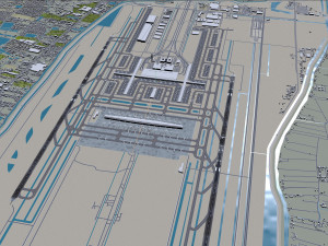 Bangkok Suvarnabhumi Airport 12km 3D मॉडल