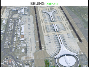 Beijing Airport 10km 3D Model