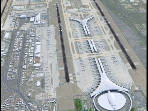 Beijing Airport 10km Modello 3D