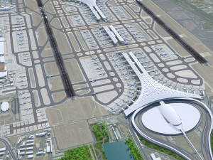 Beijing Airport 10km Modello 3D