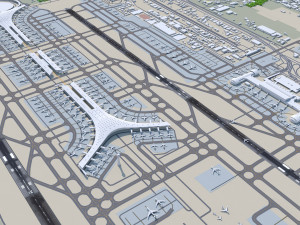 Beijing Airport 10km Modello 3D