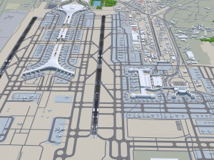 Beijing Airport 10km Modello 3D