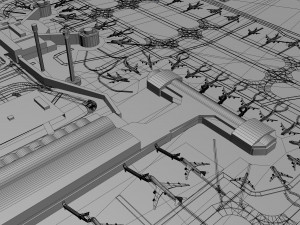 Beijing Airport 10km Modello 3D