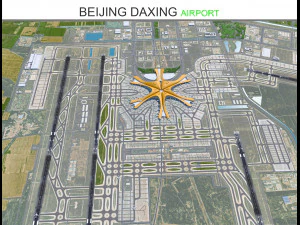 Beijing Daxing Airport 20km 3D Model