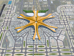 Beijing Daxing Airport 20km 3D 模型