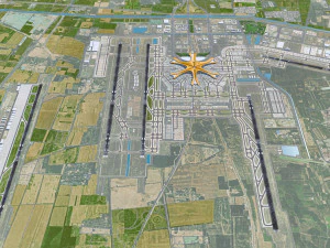 Beijing Daxing Airport 20km 3D Model