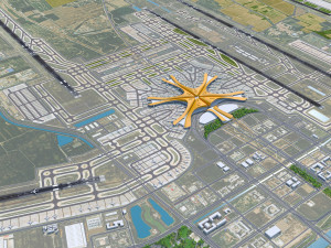 Beijing Daxing Airport 20km 3D 模型