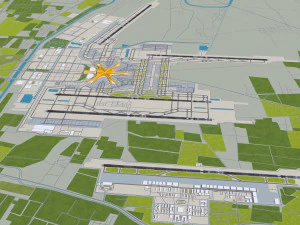 Beijing Daxing Airport 20km 3D Model