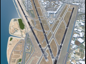 Beirut Rafic Hariri Airport 10km 3D Model