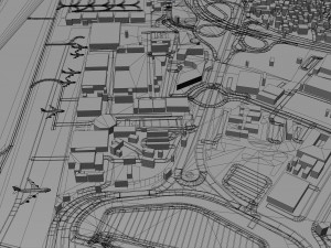 Beirut Rafic Hariri Airport 10km 3D Model