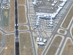 Beirut Rafic Hariri Airport 10km 3D Model
