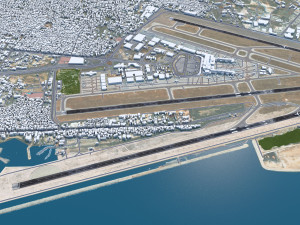 Beirut Rafic Hariri Airport 10km 3D Model