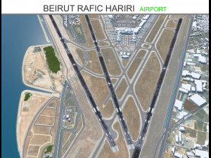 Beirut Rafic Hariri Airport 10km 3Dモデル