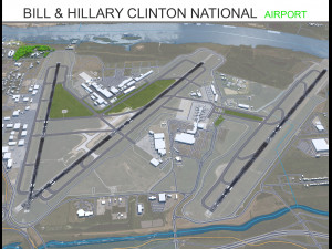 Bill and Hillary Clinton National Airport 10km 3D Model