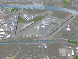 Bill and Hillary Clinton National Airport 10km Model 3D