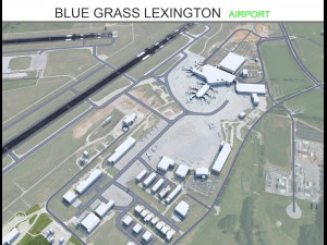 Aeroporto di Blue Grass Lexington a 10 km Modello 3D